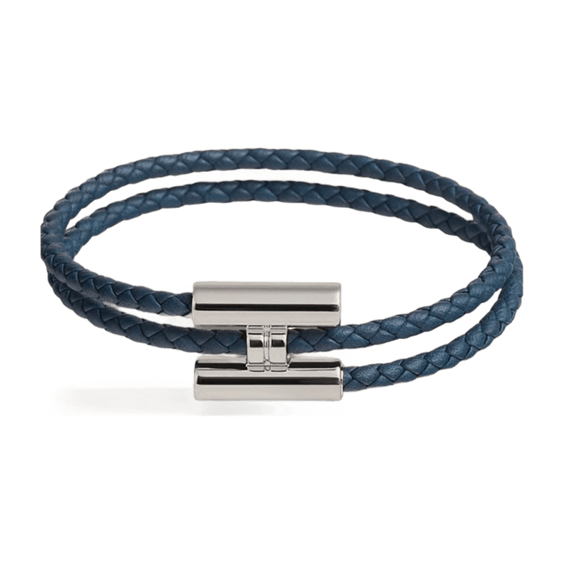 Hermès Tournis Tresse Azul